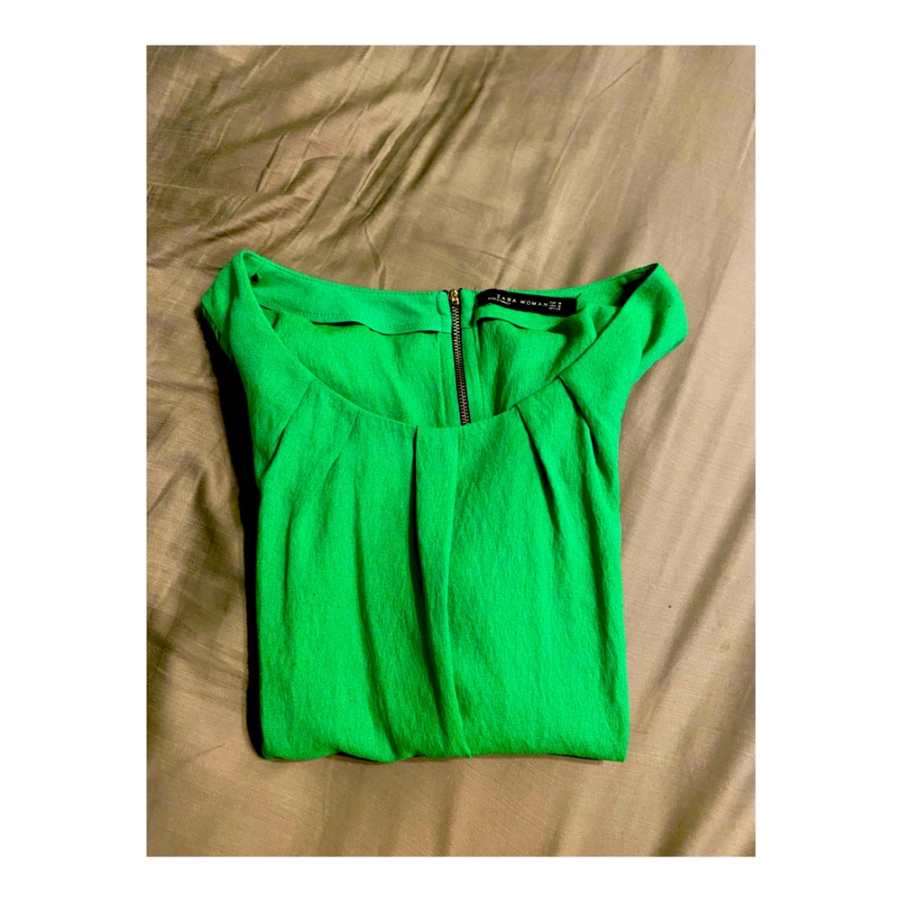 Green Zara Top